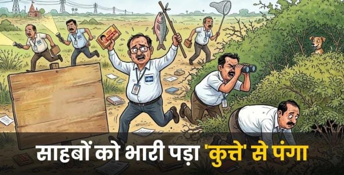 MP में छुट्टी लेकर 8 दिन तक कुत्ता खोजते रहे भेल के कर्मचारी, साहबों को भारी पड़ा 'कुत्ते' से पंगा