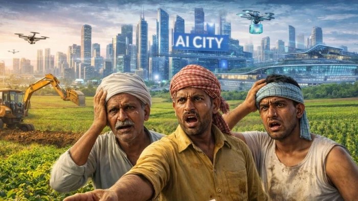 भौंरी में एआई सिटी बनाने के लिए जमीन की कीमत 58 प्रतिशत घटाने की तैयारी, किसानों में अधिकारियों के खिलाफ भारी आक्रोश