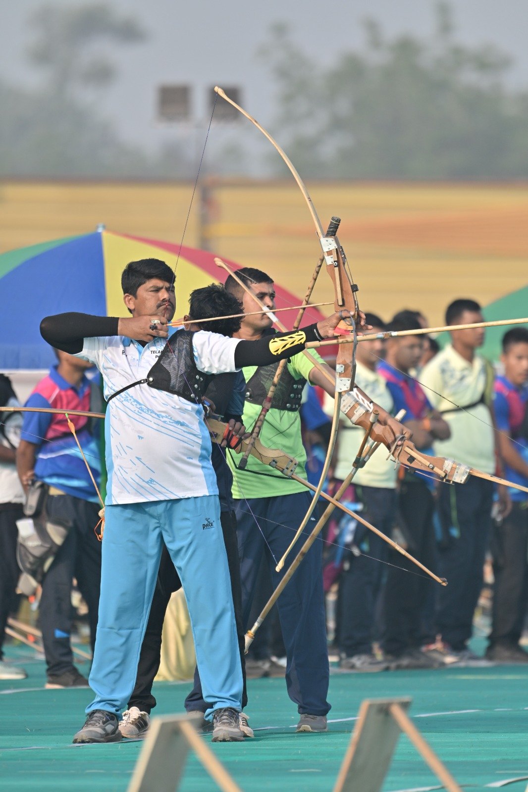 चौदहवीं अखिल भारतीय पुलिस तीरंदाजी प्रतियोगिता 2025-26 के द्वितीय दिवस इंडियन, रिकर्व एवं कंपाउंड स्पर्धाओं का सफल आयोजन