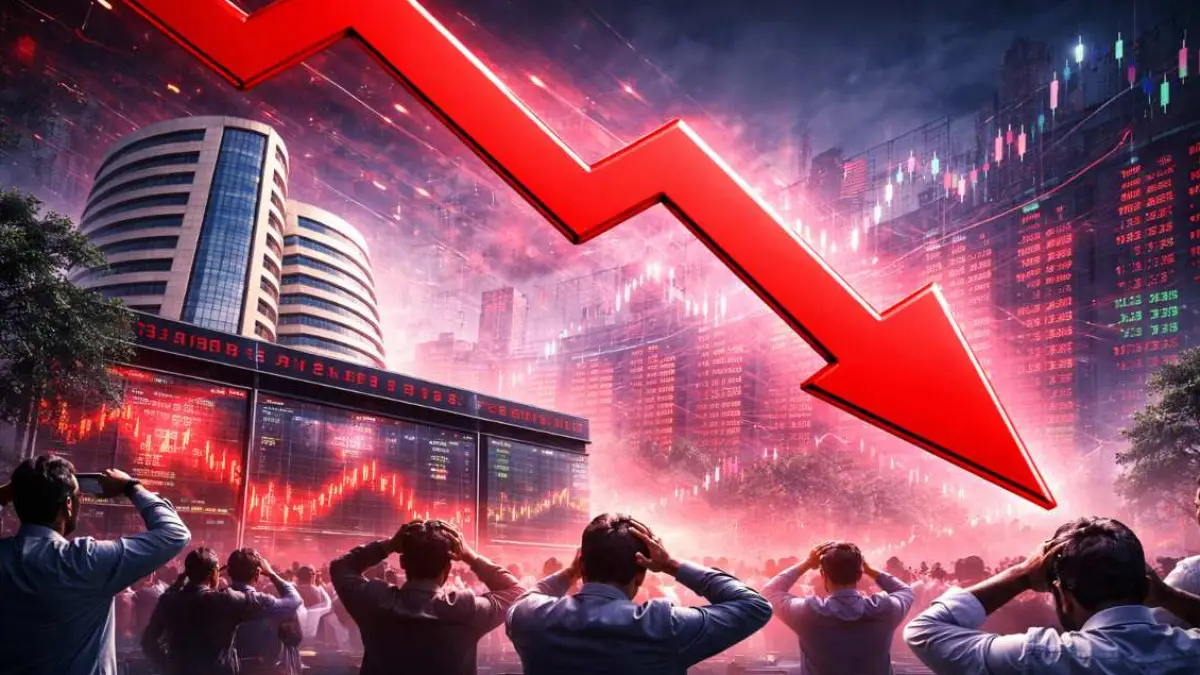 सेंसेक्स 800 अंक गिरा, निफ्टी 25550 से नीचे; क्यों बाजार में आई भारी बिकवाली