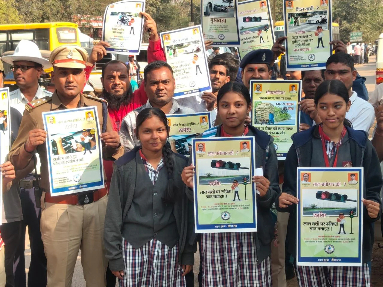 राष्ट्रीय सड़क सुरक्षा माह 2026: यातायात पुलिस दुर्ग का व्यापक जनजागरूकता अभियान