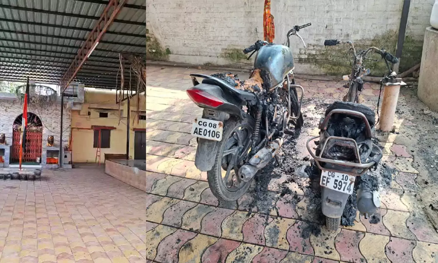 मंदिर परिसर में असामाजिक तत्वों की शरारत