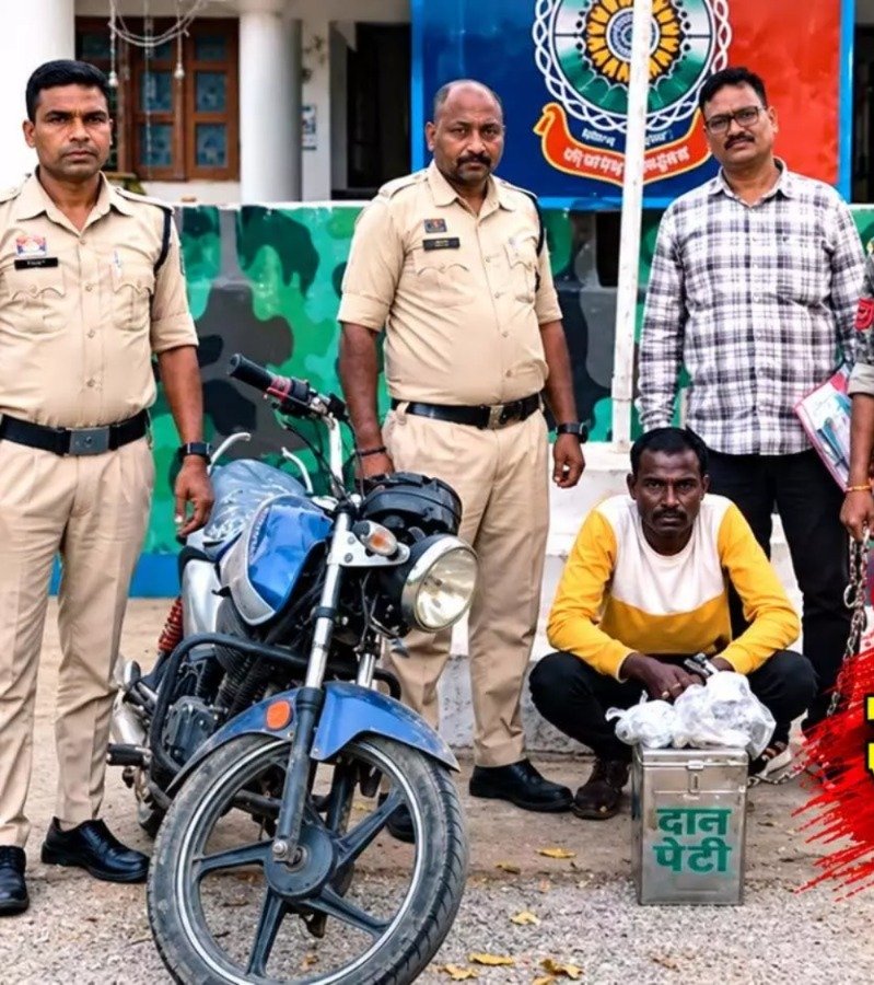 दान पेटी चुराने वाला आरोपी गिरफ्तार