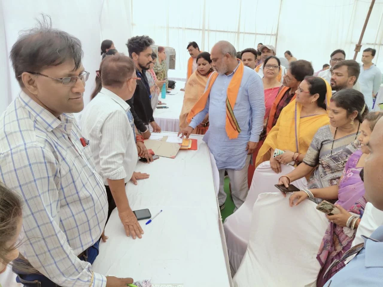 सेवा संकल्प शिविर में आए 121 आवेदन, मौके पर 78 का निराकरण