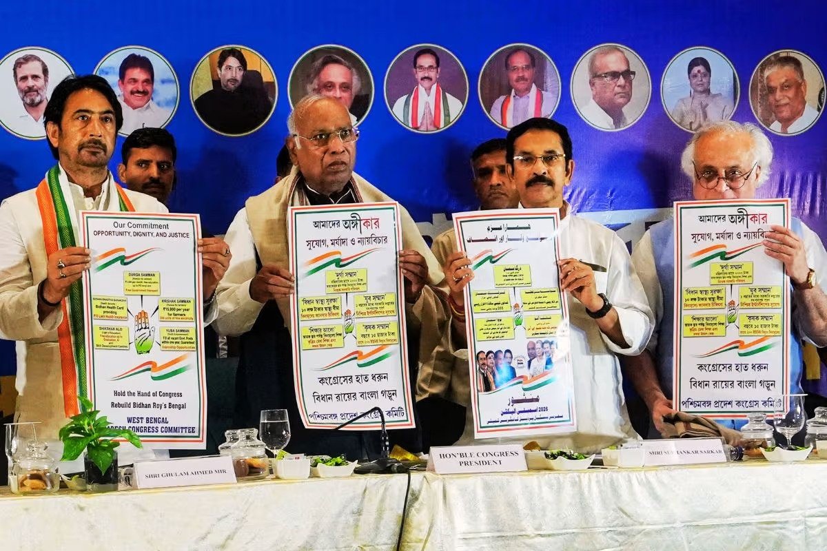 बंगाल चुनाव में कांग्रेस का वादा: महिलाओं, किसानों और युवाओं के लिए 5 गारंटियां