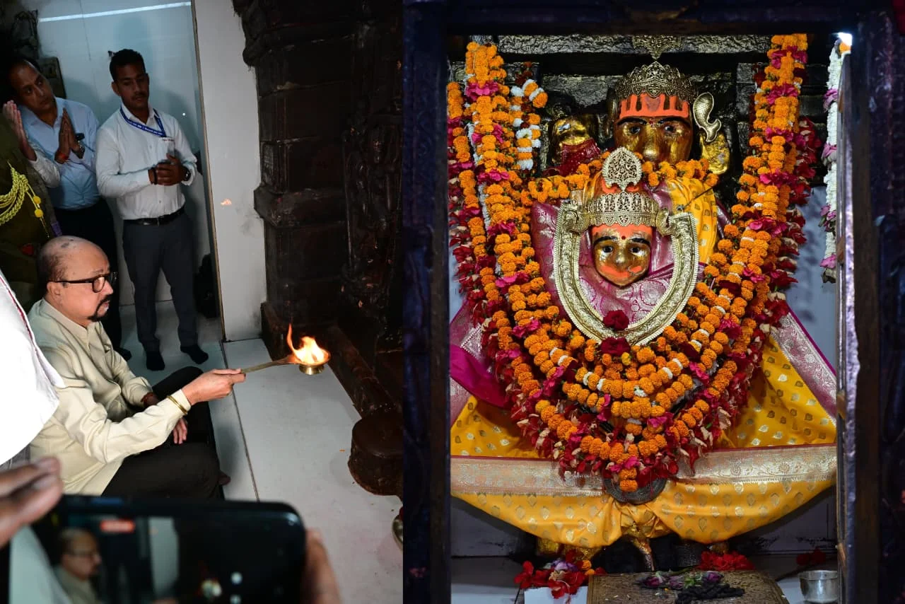 राज्यपाल ने माँ महामाया का दर्शन कर लिया आशीर्वाद