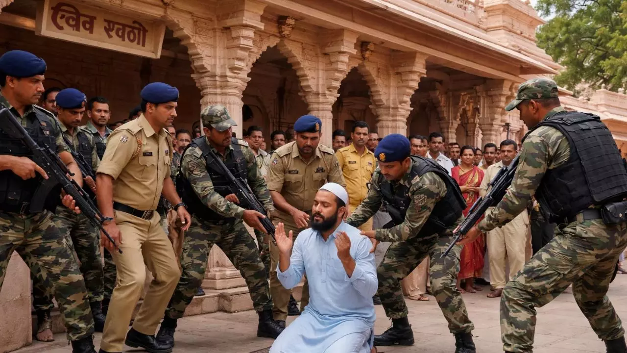अयोध्या राम मंदिर में सुरक्षा की बड़ी चूक: कश्मीरी युवक ने परिसर के भीतर नमाज पढ़ने का किया प्रयास, तीन हिरासत में